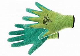 CERVA - GROOVY GREEN rukavice nylon. latex. zelená - velikost 7